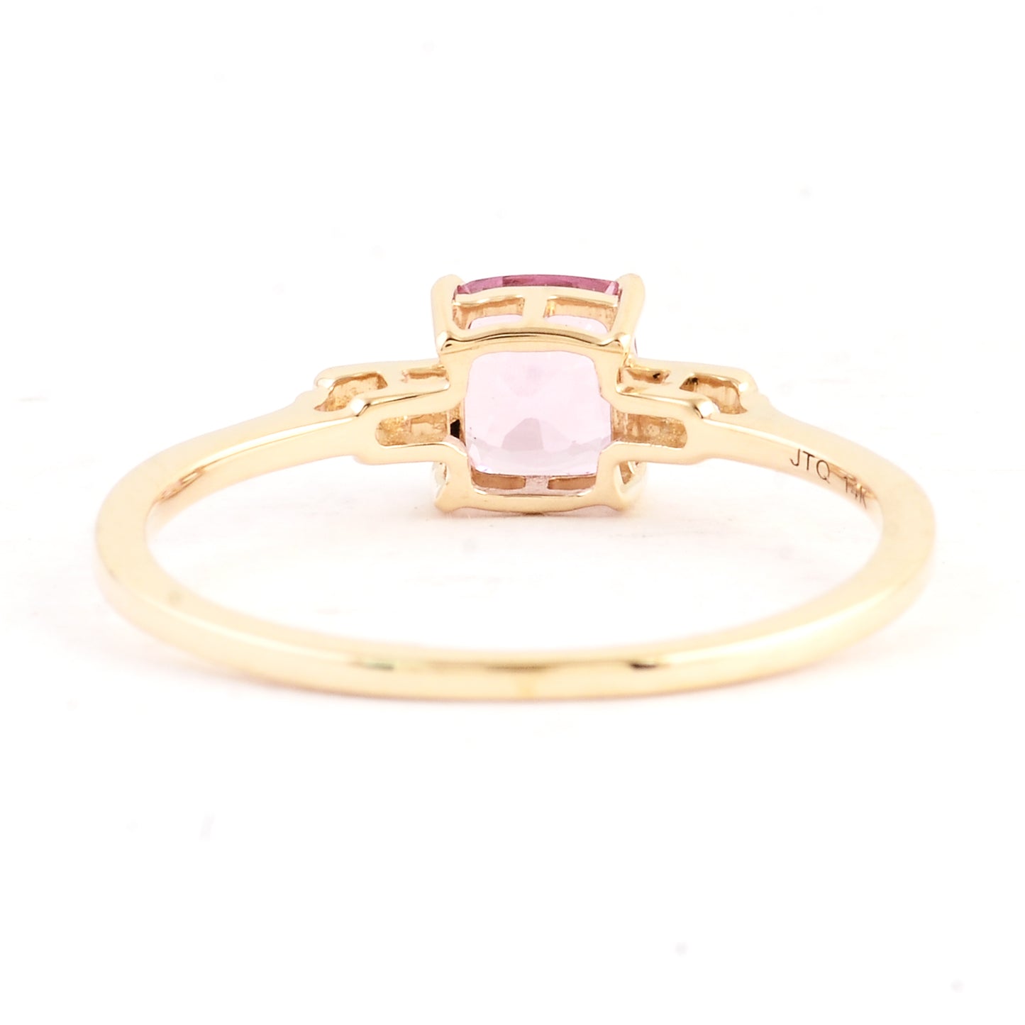 0.79 Ct Square Spinel 14K Gold Ring