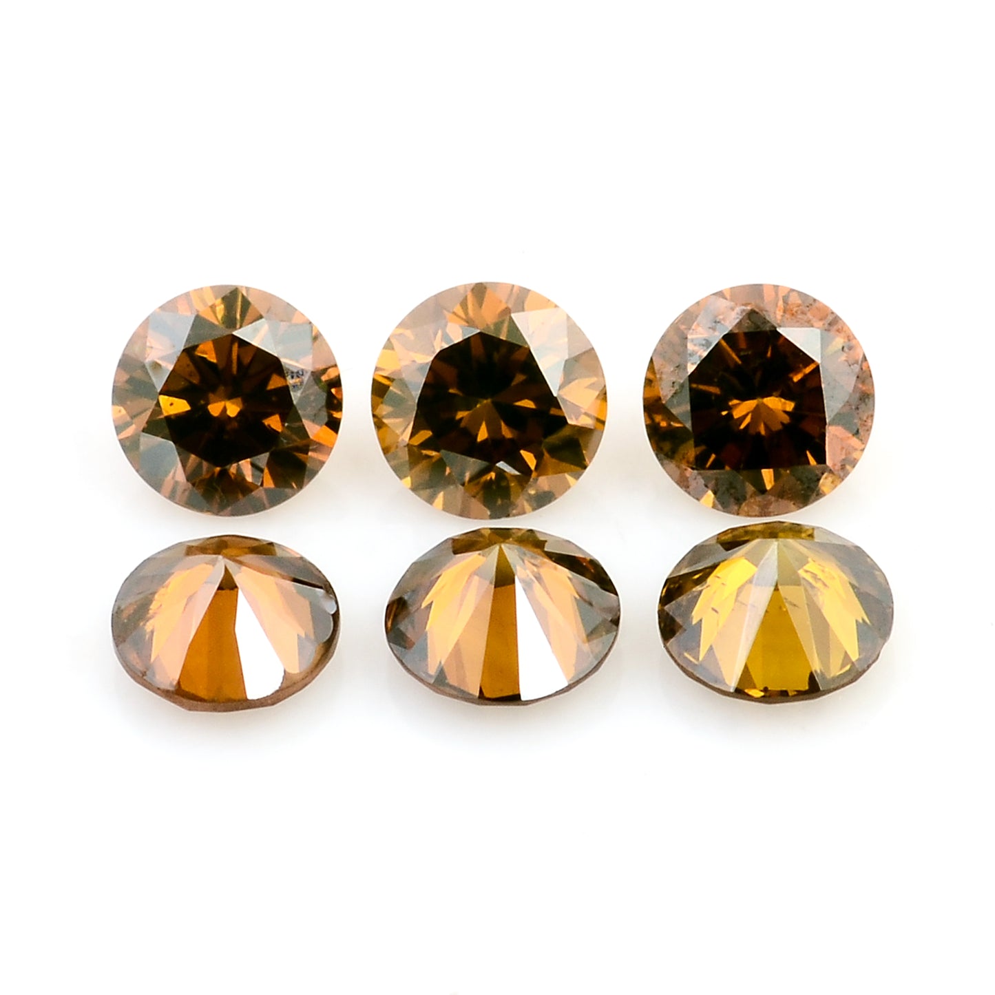 0.54 Red Diamond Round Loose Gemstone