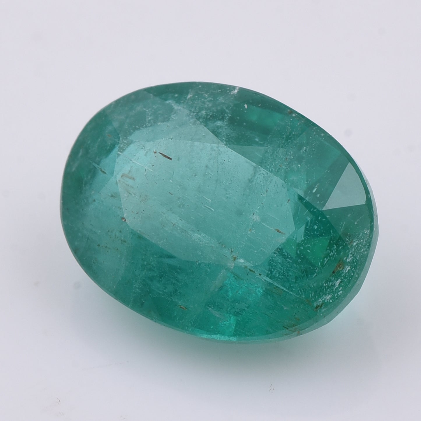 2.63 Natural Beryl Emerald Oval Mixed Cut Gemstone