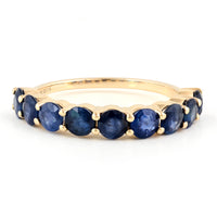 2.15 Ct Round Sapphire 14K Gold Ring