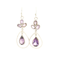 10.63 Ct Amethyst 925 Sterling Silver Earrings