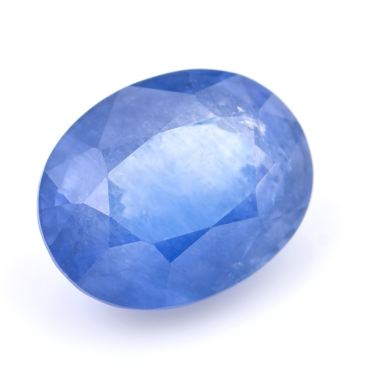 3.77 Natural Corundum Sapphire Oval Mixed Cut Gemstone