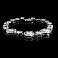 19.93 Ct Round Lab Grown Diamond 14K Gold Bracelet