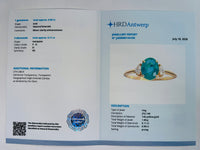 1.01 Ct Oval Natural Emerald 14K Gold Ring