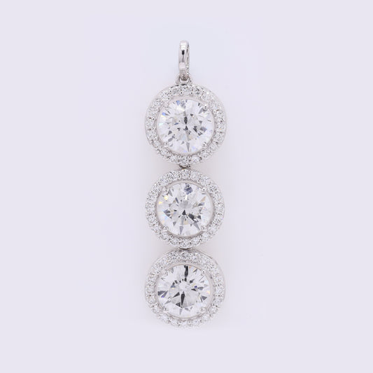 5.41 Carats Lab Grown Diamond 14K Gold Pendant