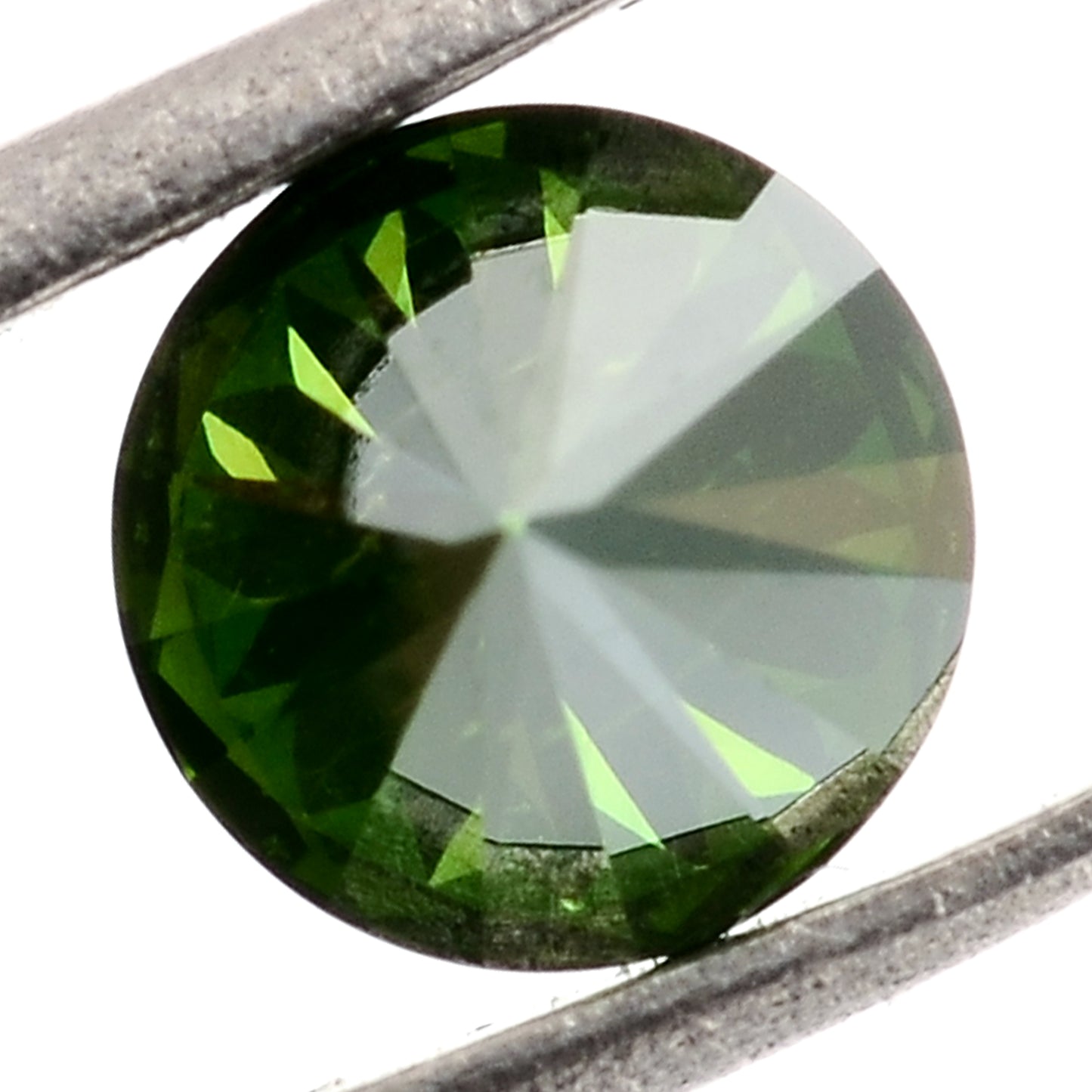 0.76 Green Diamond Round Loose Gemstone