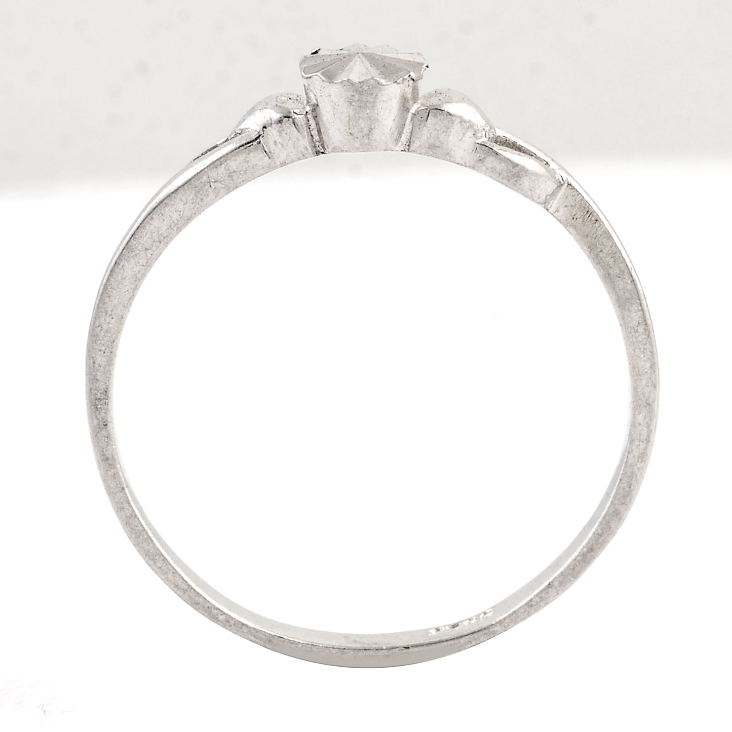 0.00 Ct Plain 925 Sterling Silver Ring