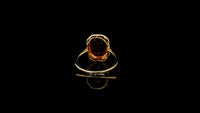 5.17 Ct Octagon Lab Grown Ruby 14K Gold Ring