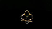 2.18 Ct Oval Lab Grown Emerald 14K Gold Ring