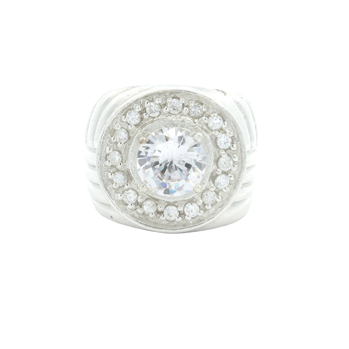 18.18 Ct Cubic Zirconia 925 Sterling Silver Ring