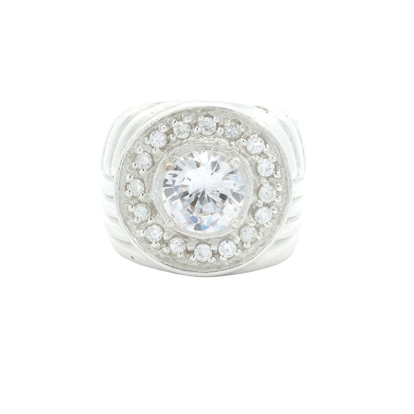 18.18 Ct Cubic Zirconia 925 Sterling Silver Ring
