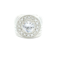 18.18 Ct Cubic Zirconia 925 Sterling Silver Ring