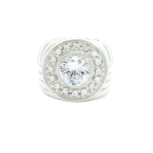 18.18 Ct Cubic Zirconia 925 Sterling Silver Ring