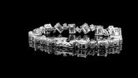 20.77 Carats Lab Grown Diamond 14K Gold Bracelet