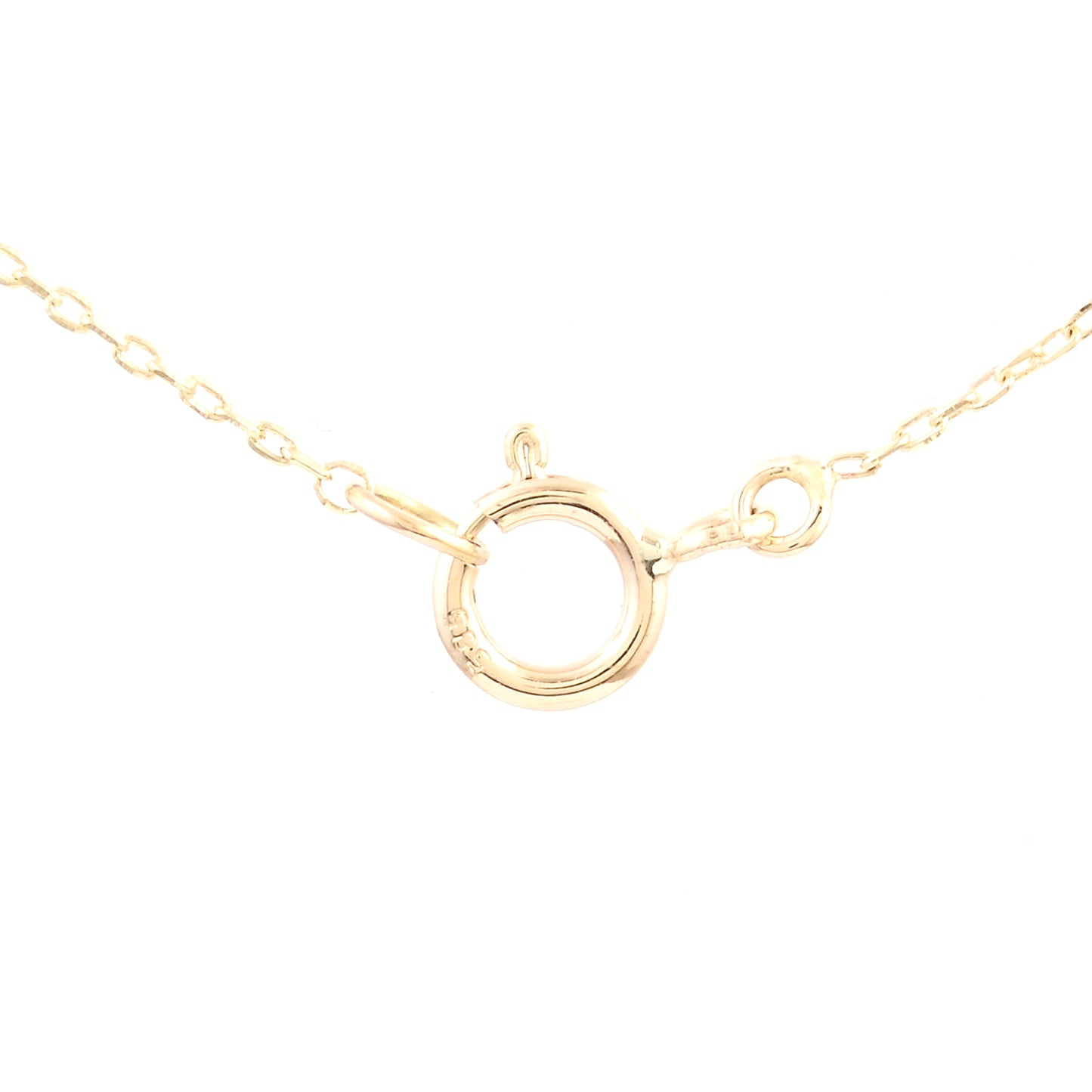 1.56 Ct Round Multi Sapphire 14K Gold Necklace