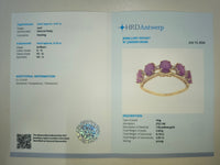 2.91 Ct Oval Natural Ruby 14K Gold Ring