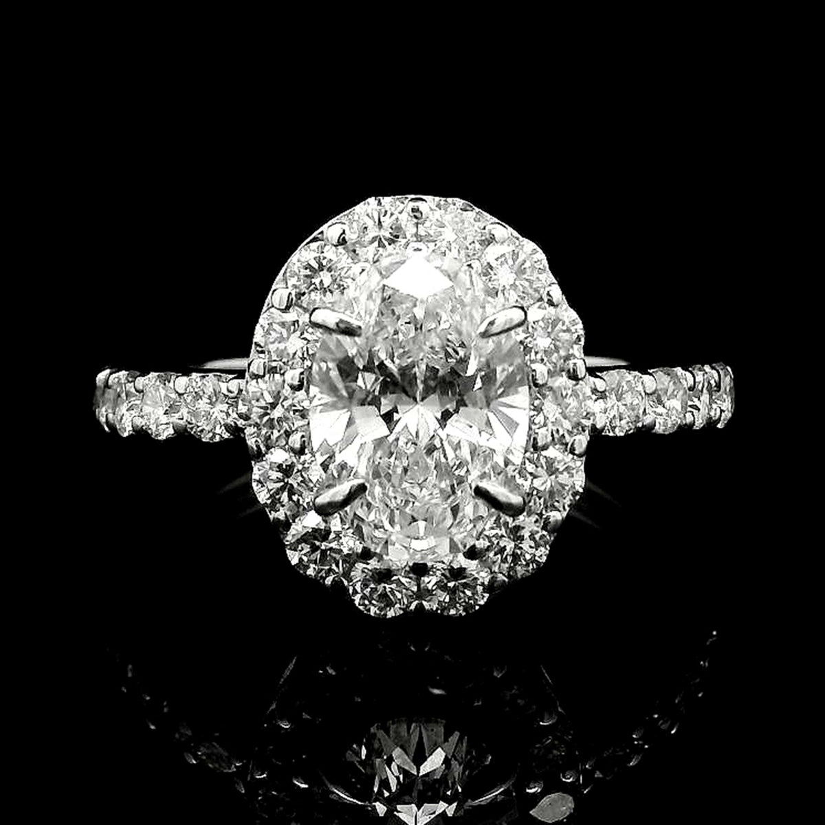 2.52 Carats Lab Grown Diamond 14K Gold Ring