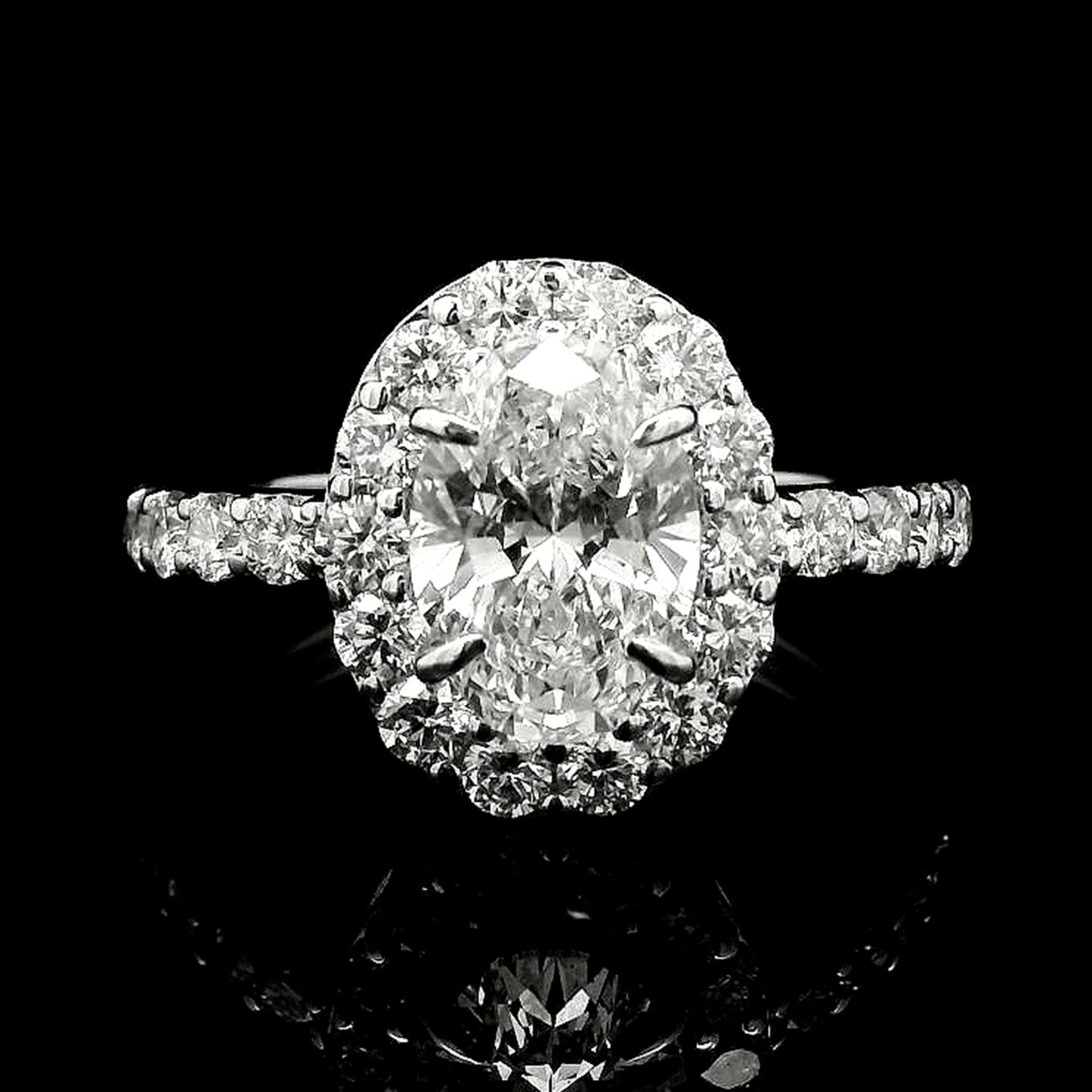 2.52 Carats Lab Grown Diamond 14K Gold Ring