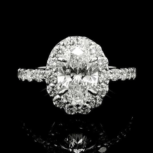 2.52 Carats Lab Grown Diamond 14K Gold Ring