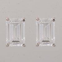4.00 Carats Lab Grown Diamond 14K Gold Earrings