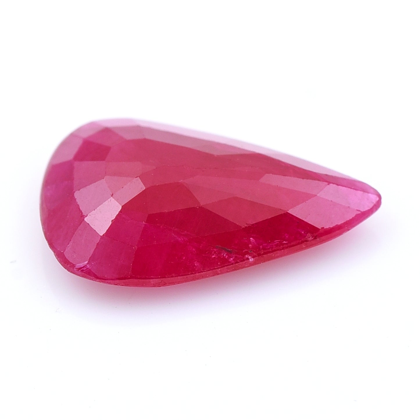 2.49 Natural Corundum Ruby Pear Mixed Cut Gemstone