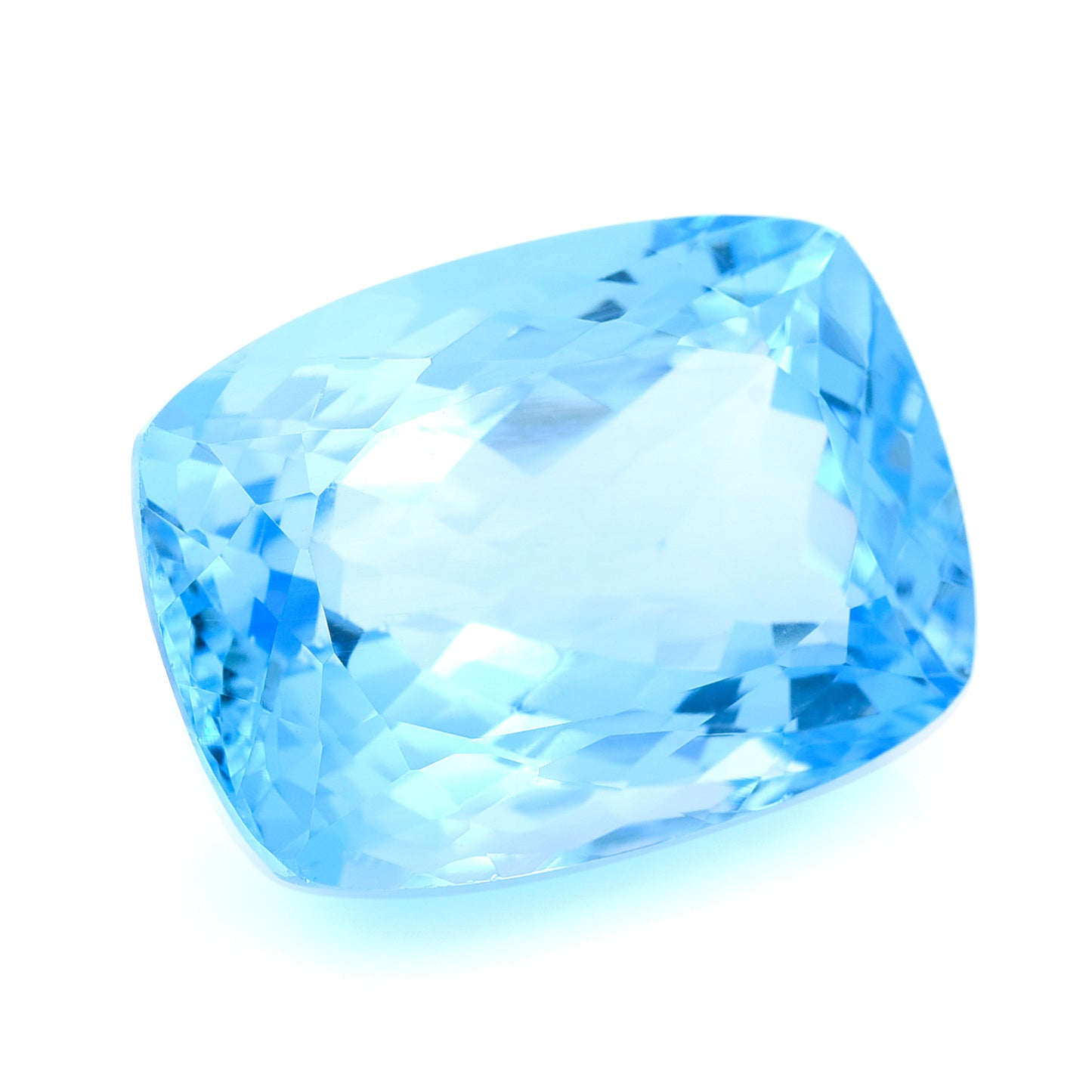 35.56 Natural Blue Topaz Rectangular Cushion Mixed Cut Gemstone