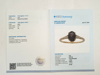 1.19 Ct Oval Natural Tourmaline 14K Gold Ring