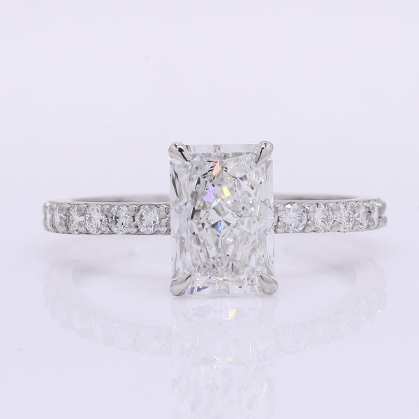 2.38 Carats Lab Grown Diamond 950 Platinum Ring