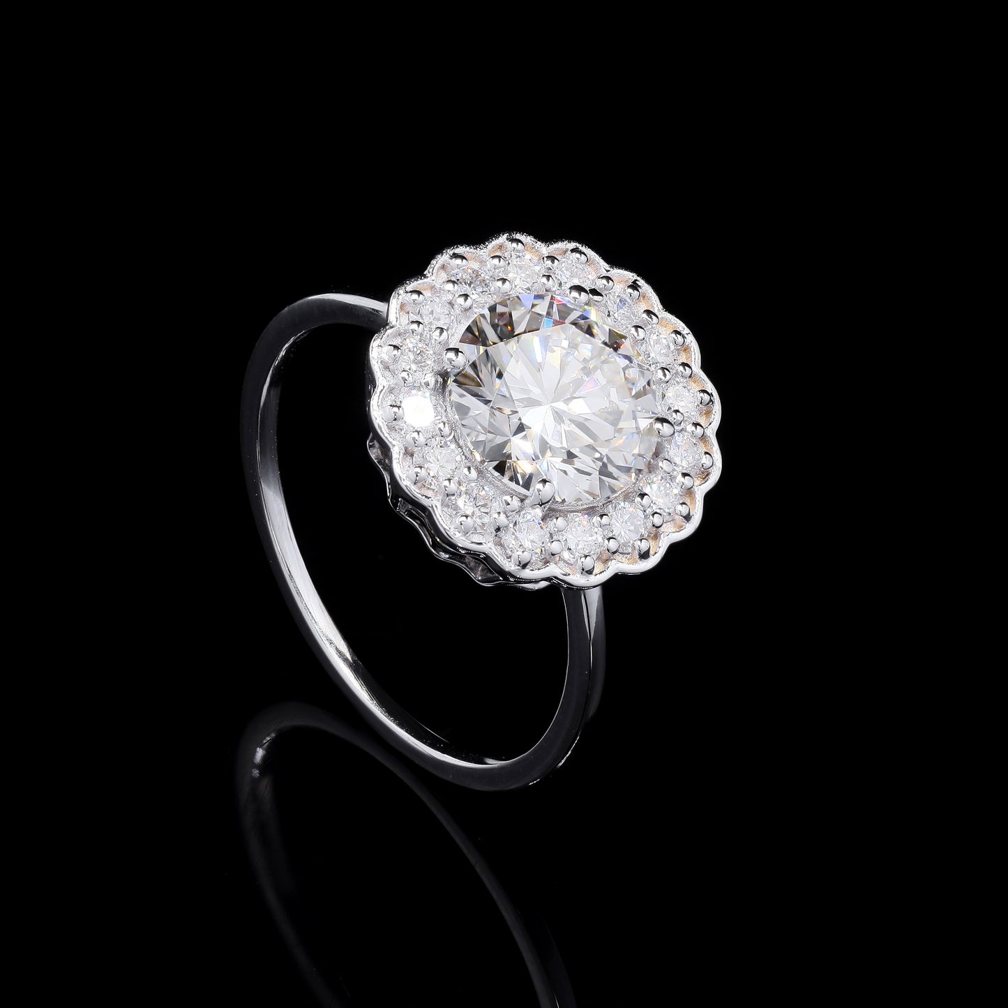 2.43 Carats Lab Grown Diamond 14K Gold Ring