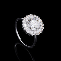 2.43 Carats Lab Grown Diamond 14K Gold Ring