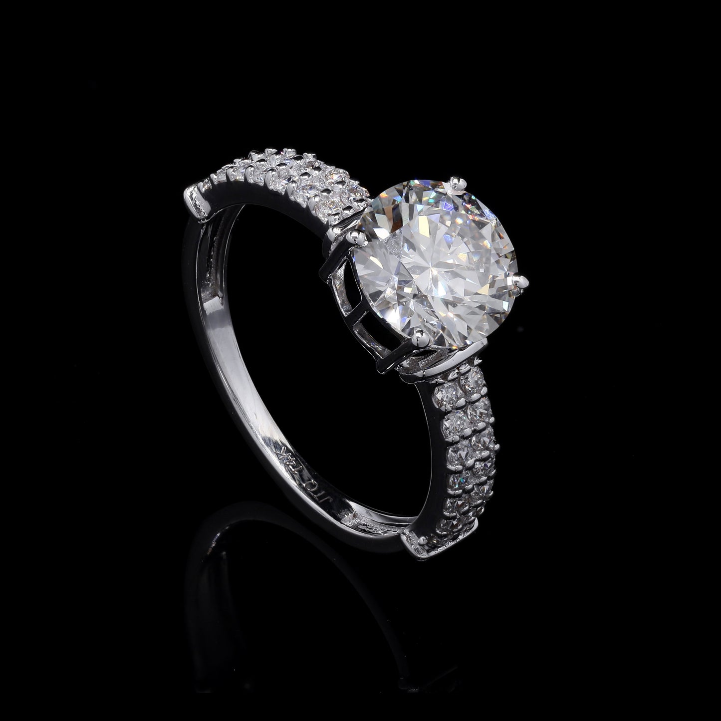 2.39 Carats Lab Grown Diamond 14K Gold Ring