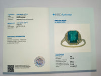 2.34 Ct Octagon Natural Emerald 14K Gold Ring