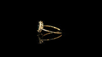 1.55 Ct Oval Natural Sapphire 14K Gold Ring