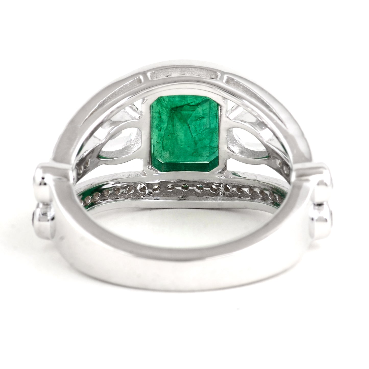 3.63 Carats Emerald 14K Gold Ring