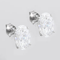 3.03 Carats Lab Grown Diamond 14K Gold Earrings