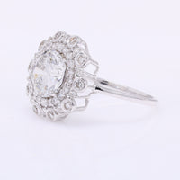 2.77 Carats Lab Grown Diamond 14K Gold Ring
