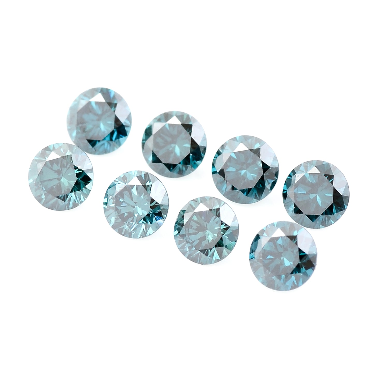 0.64 Blue Diamond Round Loose Gemstone