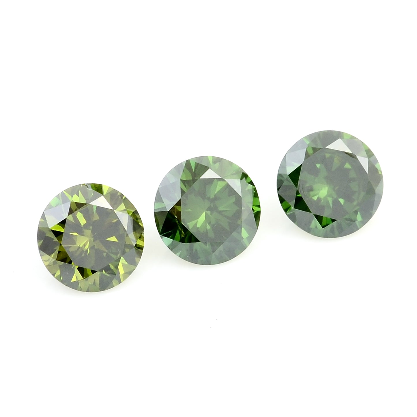 0.60 Green Diamond Round Loose Gemstone