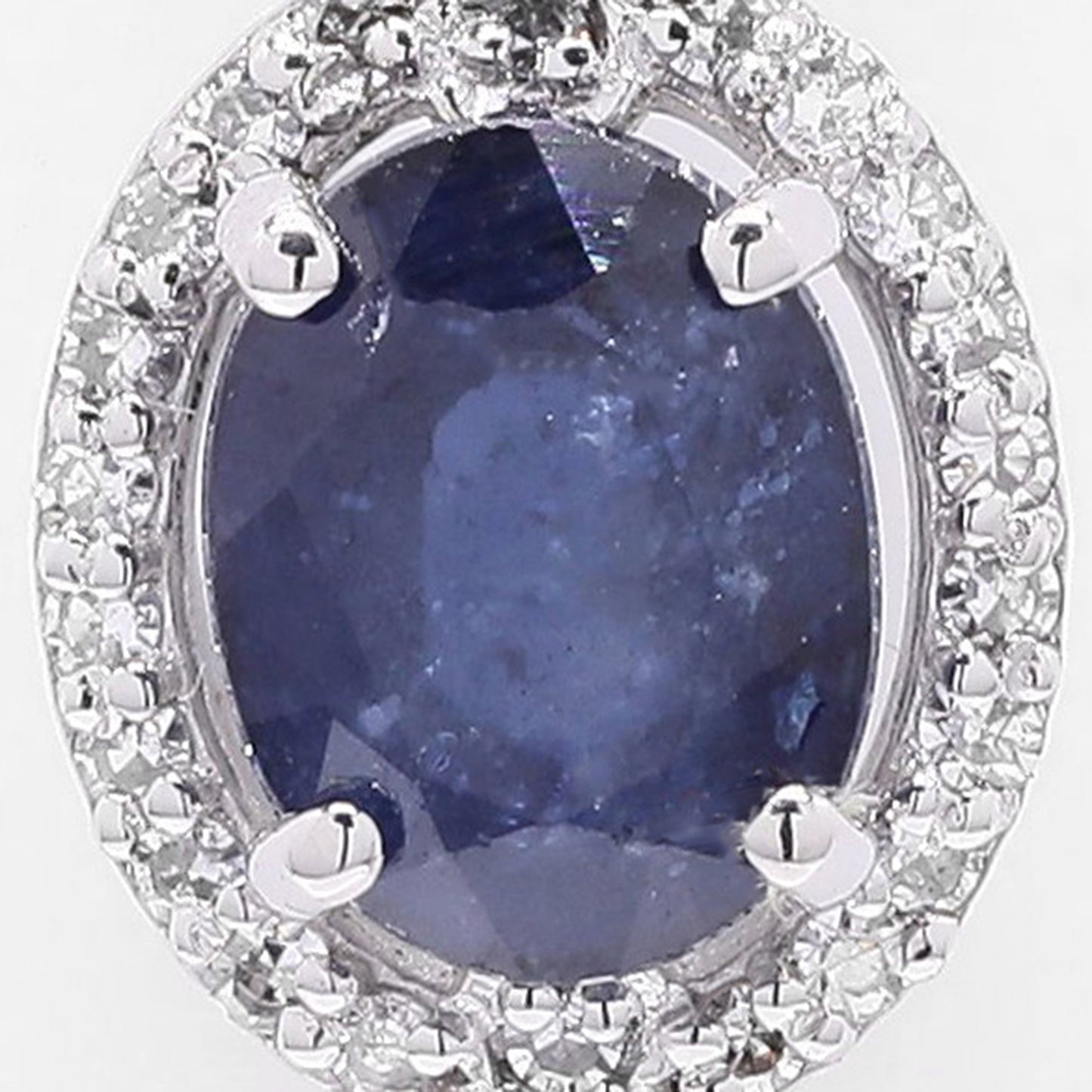 1.27 Ct Oval Mixed Cut Natural Sapphire 950 Platinum Pendant