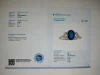 2.08 Ct Oval Natural Sapphire 14K Gold Ring