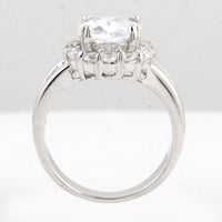 15.86 Ct Cubic Zirconia 925 Sterling Silver Ring