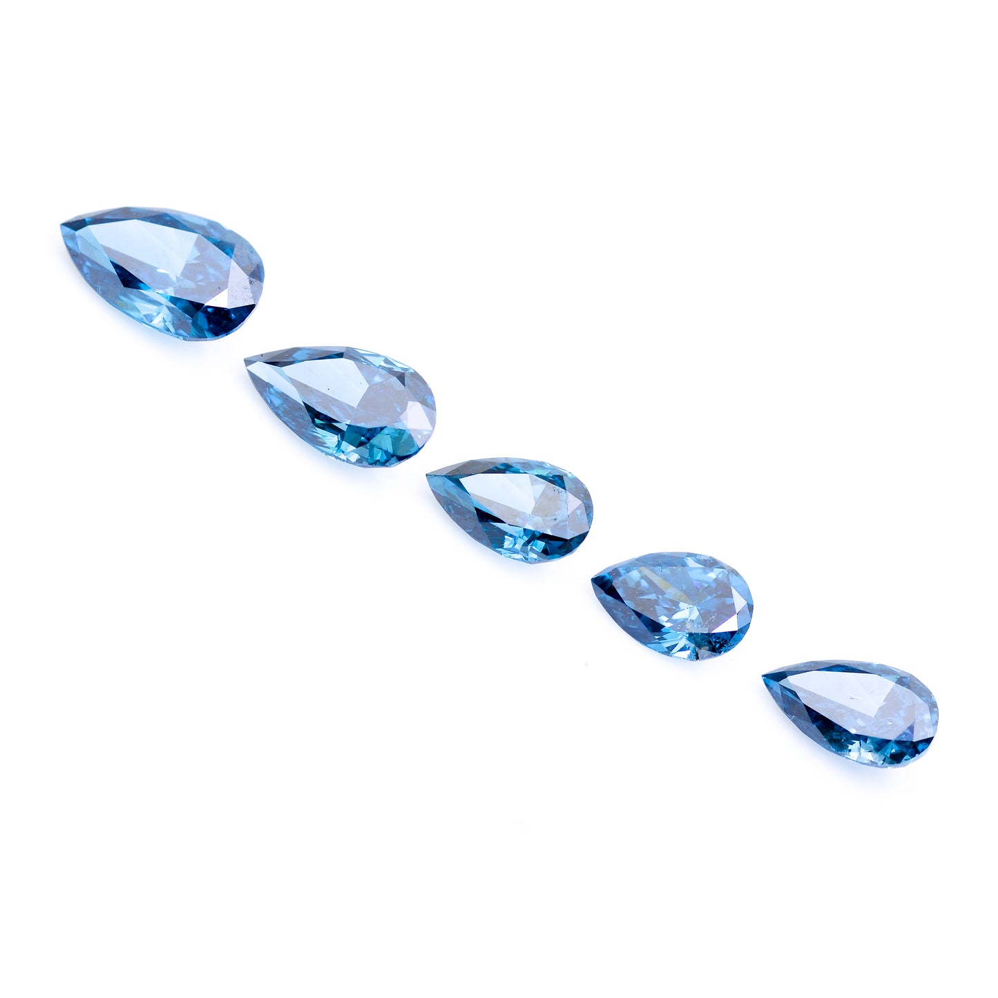 1.44 Blue Diamond Pear Loose Diamond