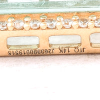 0.99 Ct Rectangle Step Cut Natural Emerald 14K Gold Pendant