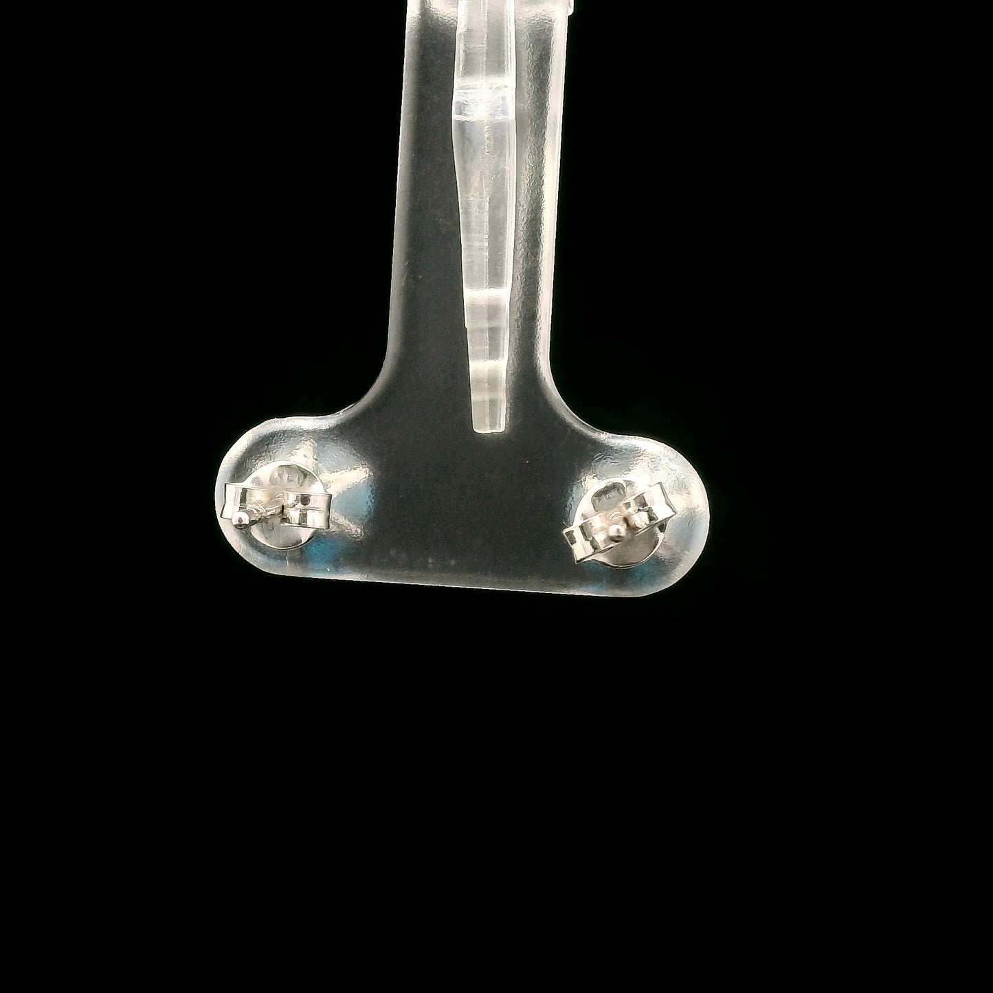2.07 Carats Blue Lab Grown Diamond 14K Gold Earrings