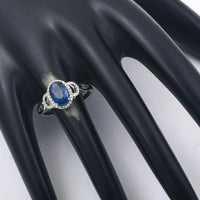 1.90 Ct Oval Mixed Cut Natural Sapphire 950 Platinum Ring