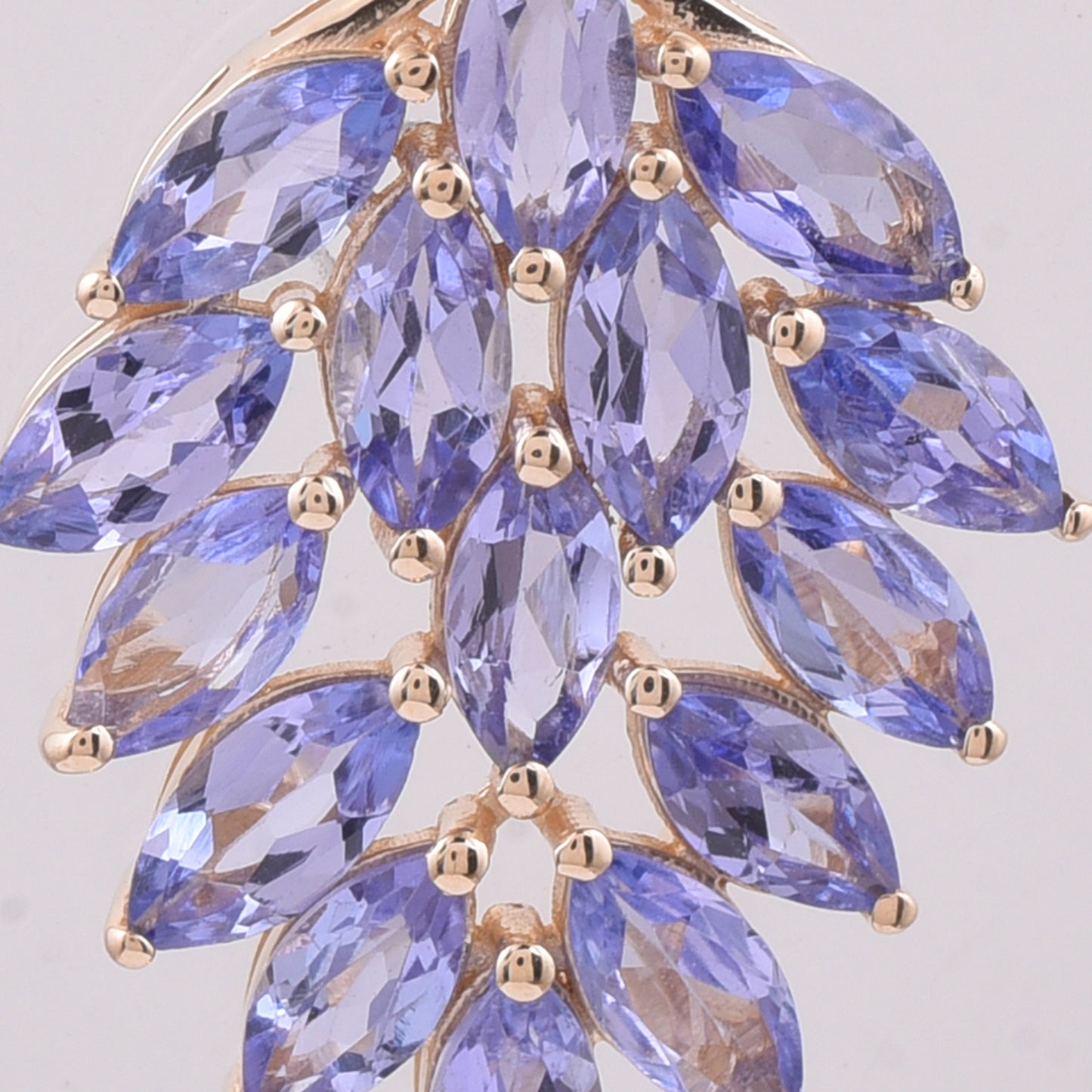 1.85 Ct Marquise Natural Tanzanite 14K Gold Pendant