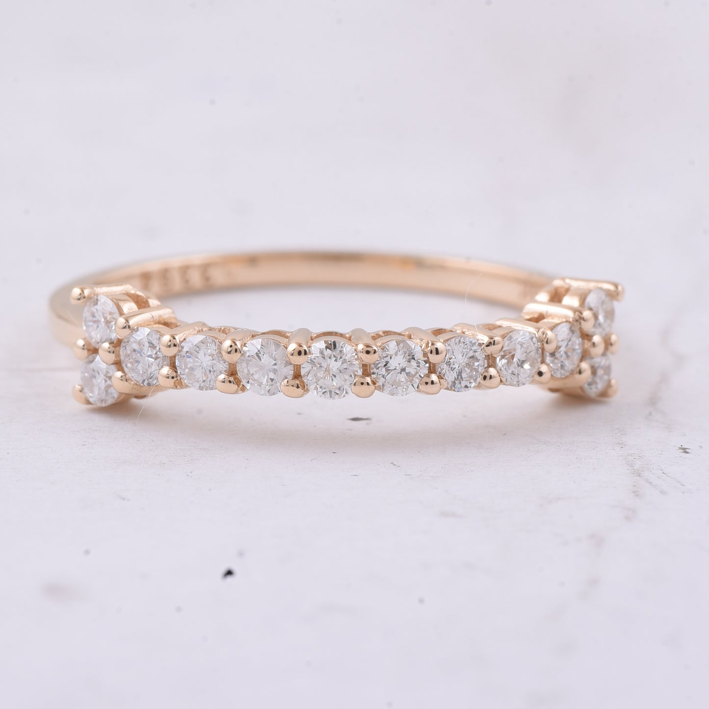0.40 Ct Round Natural Diamond 14K Gold Ring