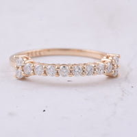 0.40 Ct Round Natural Diamond 14K Gold Ring