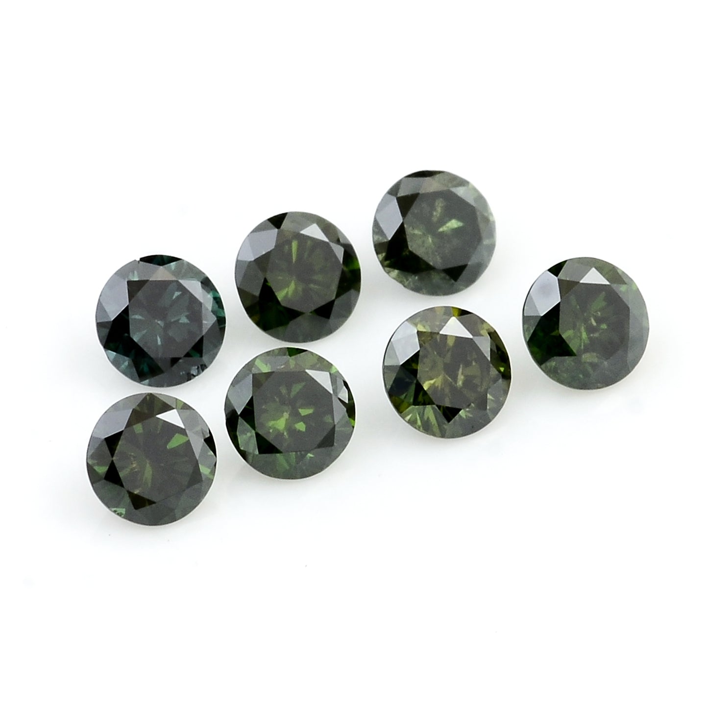 0.61 Green Diamond Round Loose Gemstone