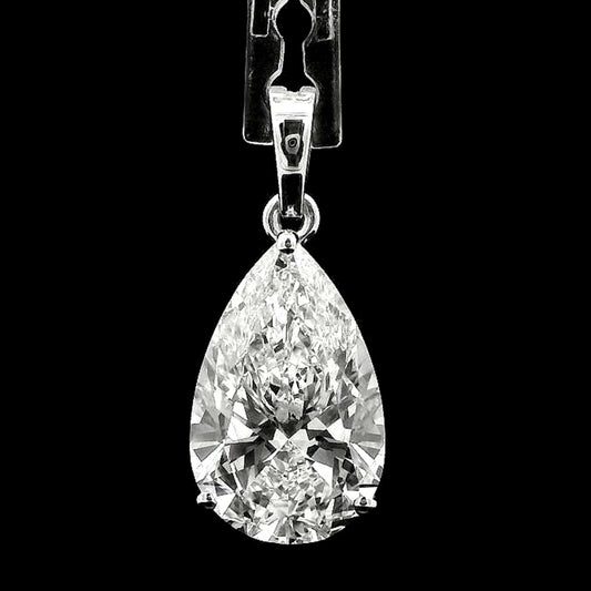 4.86 Carats Lab Grown Diamond 14K Gold Pendant
